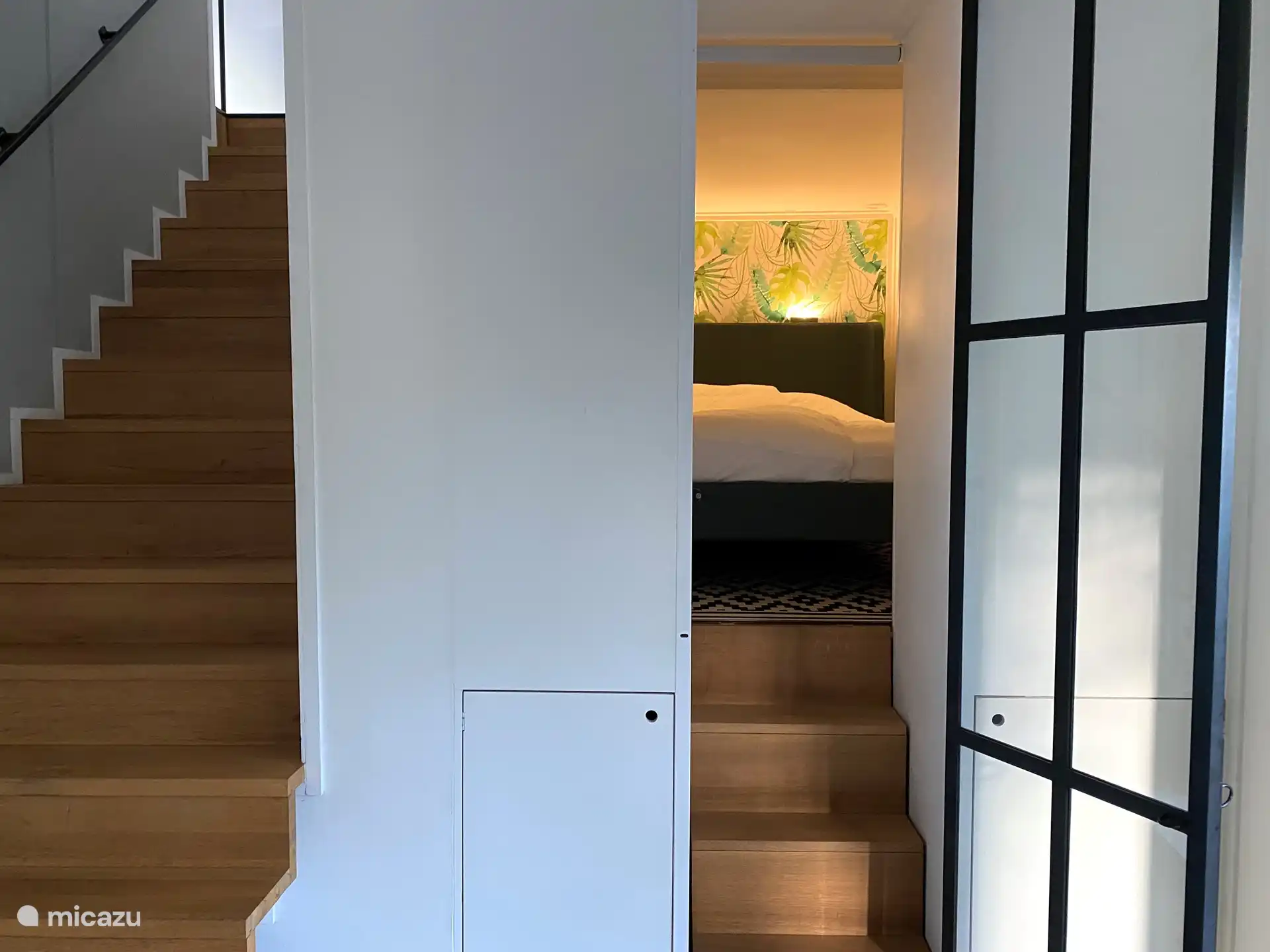 Das Kastenbett im Erdgeschoss.