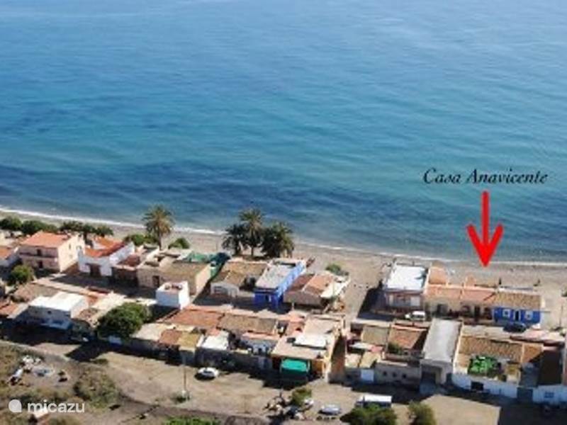 Vakantiehuis Spanje, Costa Cálida, Mazarrón Geschakelde woning Casa Anavicente op het strand.