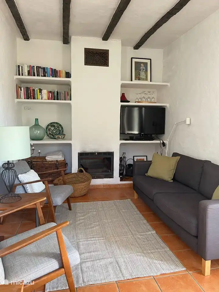 Wohnzimmer am Holzofen