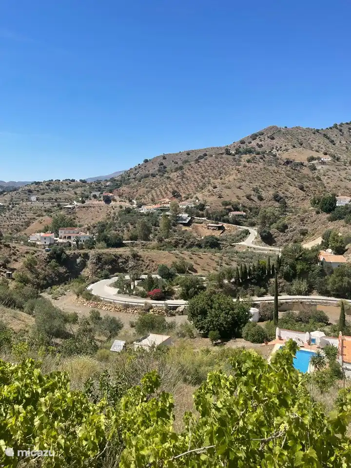 Blick aus dem Garten auf das Tal