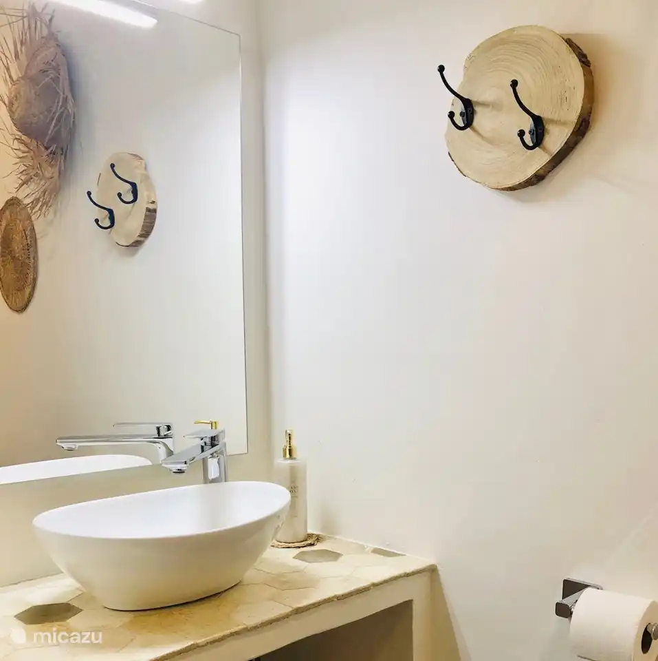 L'appartement dispose de 2 toilettes. 1 dans la salle de bain attenante et 1 séparée (avec lavabo, miroir, rangements, ventilation...)