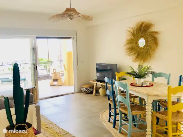Vista Arenal * XL Terrasse et vue sur la mer | Espagne, Costa Blanca, Jávea - appartement Depuis le salon vous avez un accès direct à la terrasse par la grande baie vitrée coulissante.