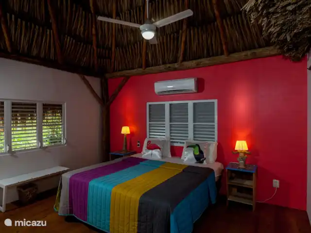 Flamingo huren in Curaçao, Curacao-Midden, Sint Michiel - blokhut / lodge Slaapkamer 1