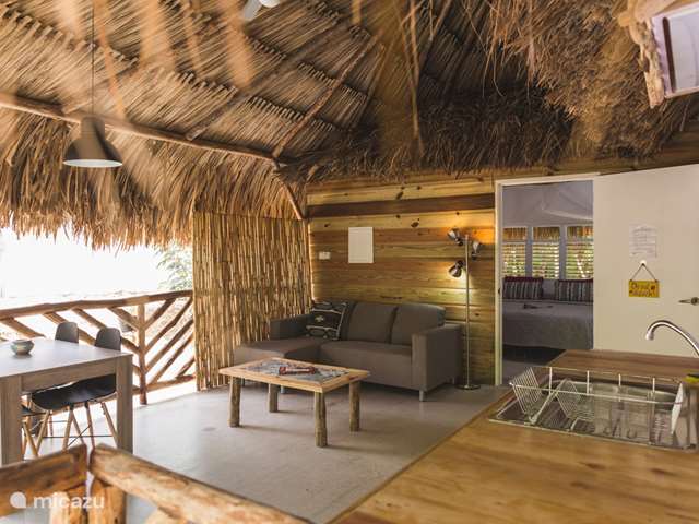 Casa vacacional Curaçao, Curazao Centro, Julianadorp - cabaña de madera Kunuku