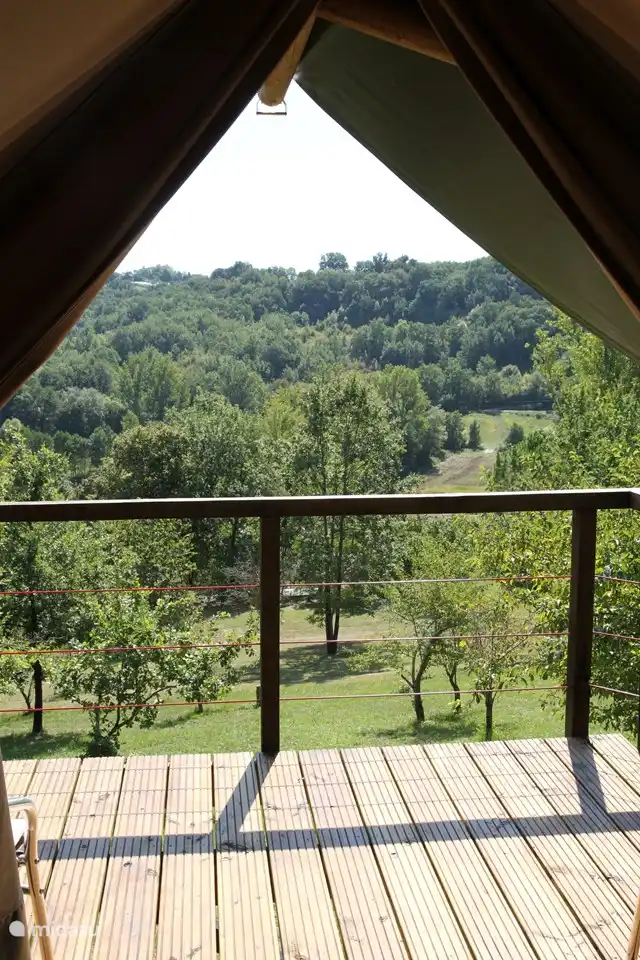 View from Panorama 2, the sleeping tent.