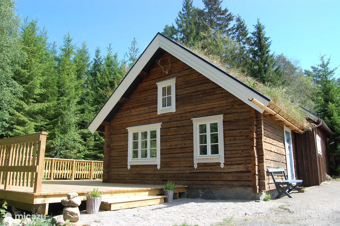 Lillstugan in Schweden, Västergötland, Torestorp - blockhütte / lodge