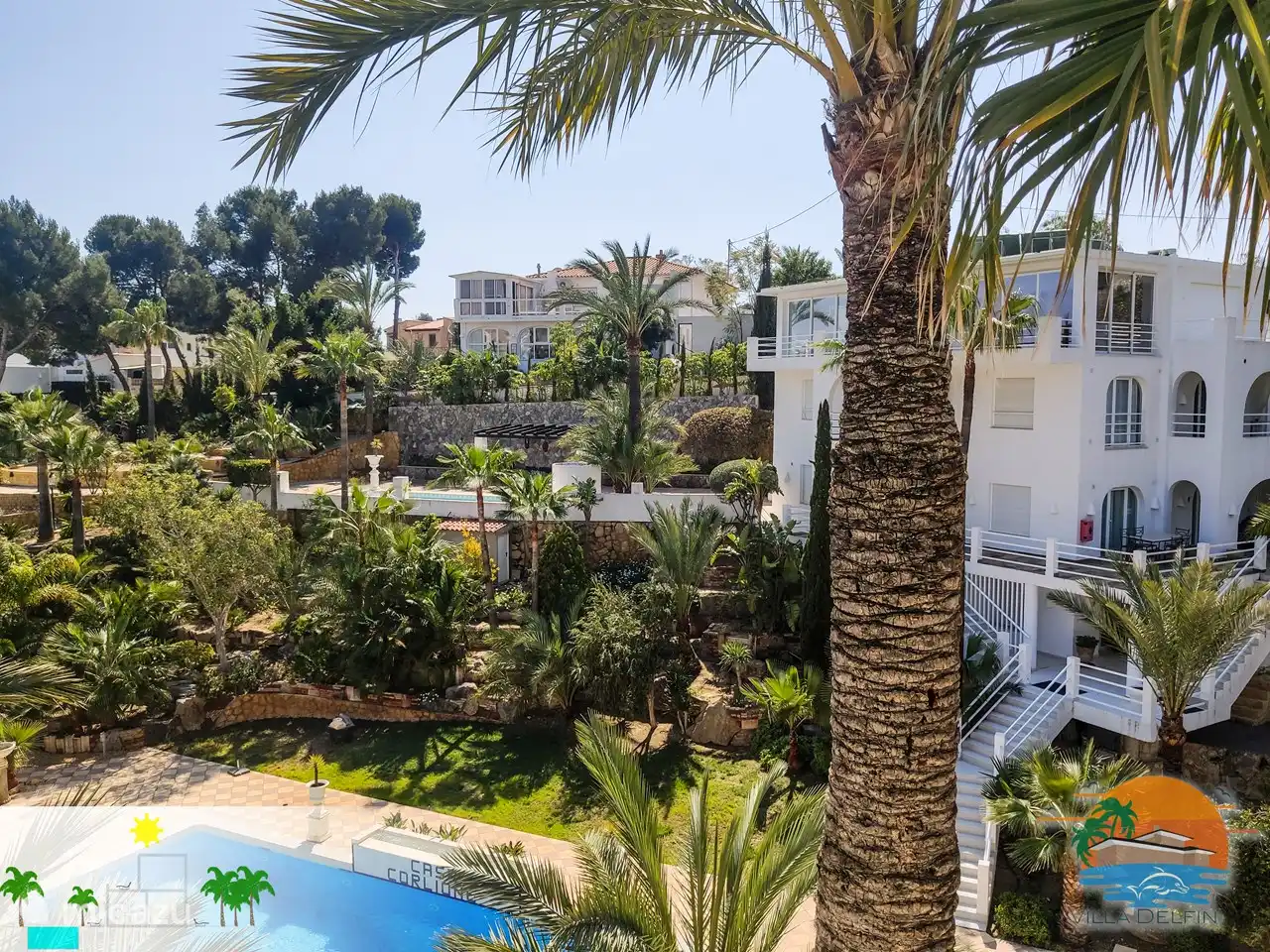 Blick rund um die Villa