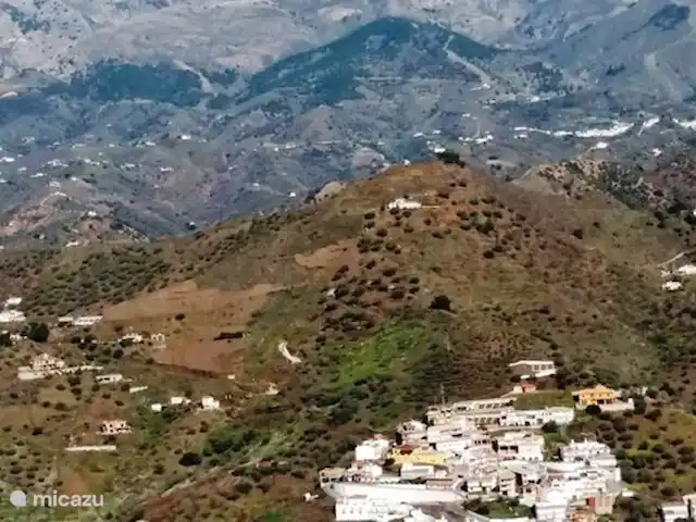Location de Vacances Espagne, Andalousie, Arenas, maison de vacances - Casa Camaleon Arènes avec la Maroma enneigée (2076m)