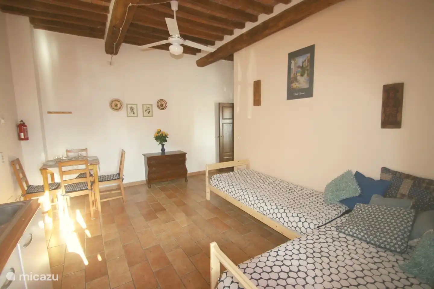 Salon d'un des appartements.