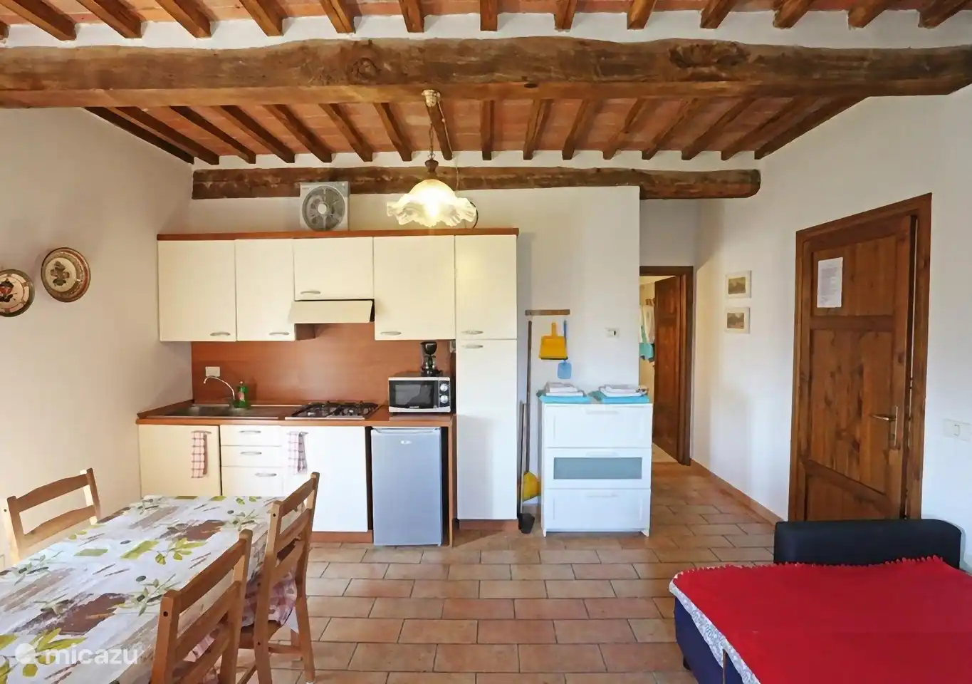 Séjour/cuisine d'un des appartements