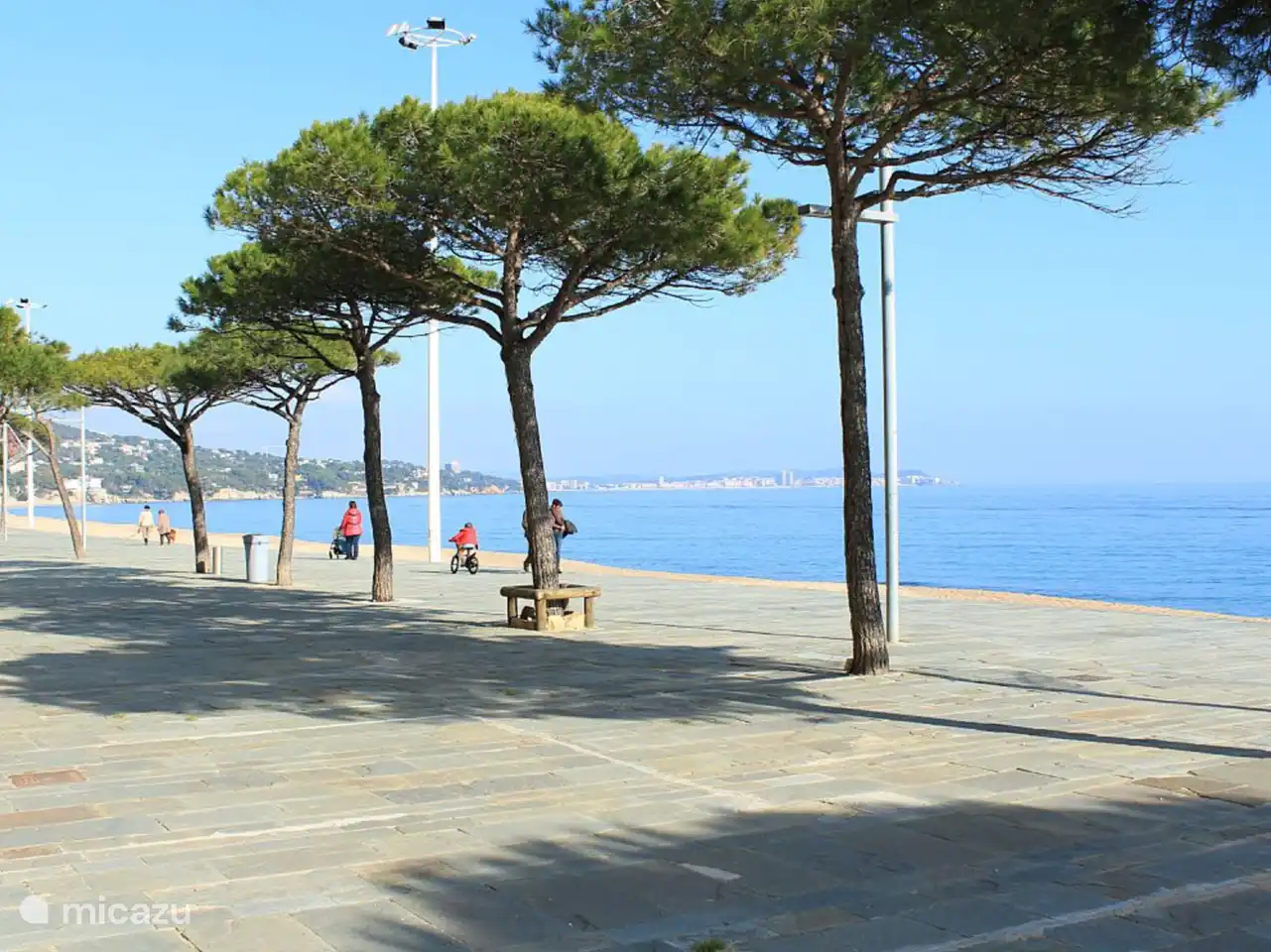 Platja d'Aro beach in winter