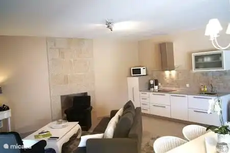 Integrated kitchen in the living room