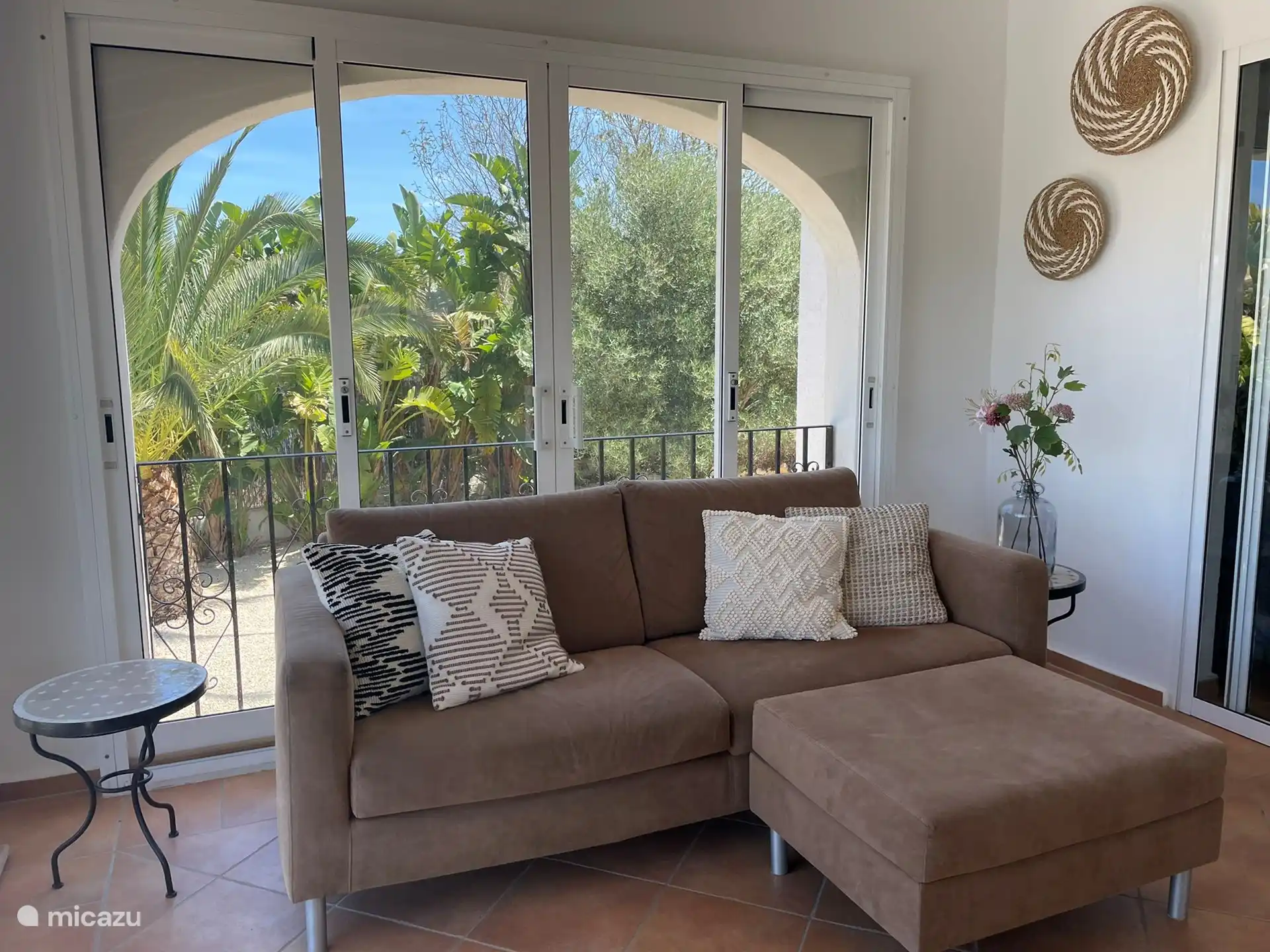 Bench in the garden room