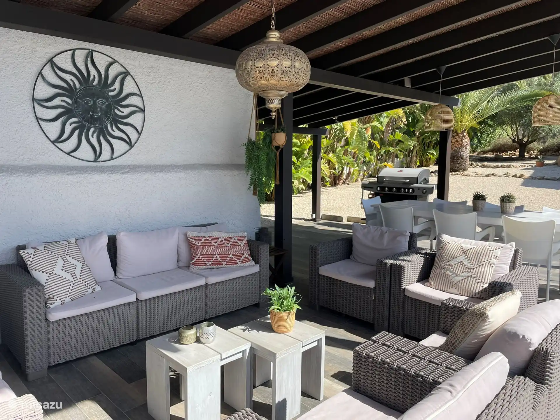 Sitting area by the pool
