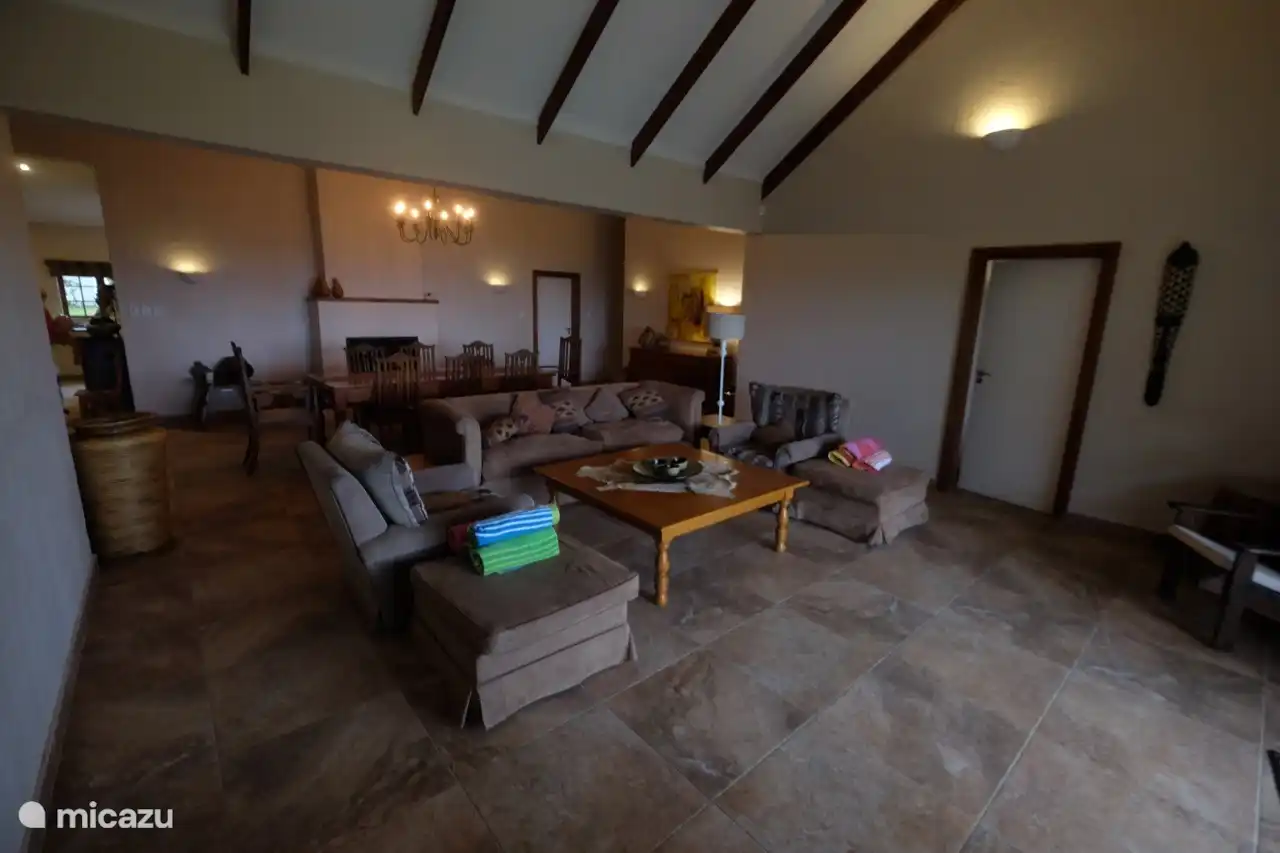 Übersicht über Ess- und Wohnbereich