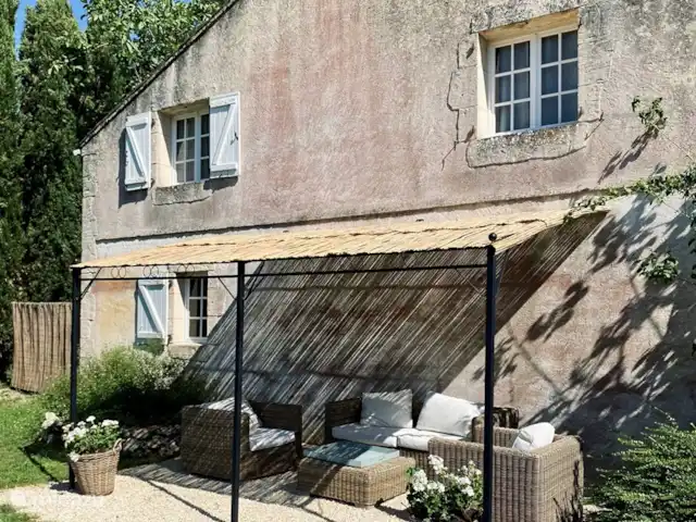 La Croze - Gite Renoir huren in Frankrijk, Lot, Vire-sur-Lot - appartement Terras naast de gite