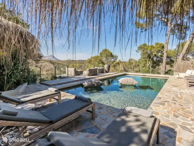 Hidden Villa Javea in Spain, Costa Blanca, Jávea - villa Covered terrace with sea view