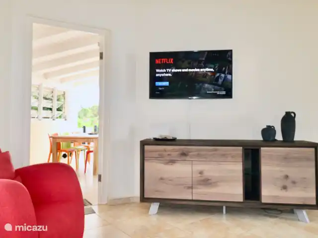 Beau bungalow sur SeruCoral Curaçao | Curaçao, Curaçao-Centre, Partisan du corail - bungalow Smart TV 43 avec Netflix, Internet et Spotify