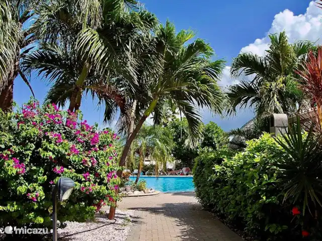 Beau bungalow sur SeruCoral Curaçao | Curaçao, Curaçao-Centre, Partisan du corail - bungalow jardin tropical près de la piscine