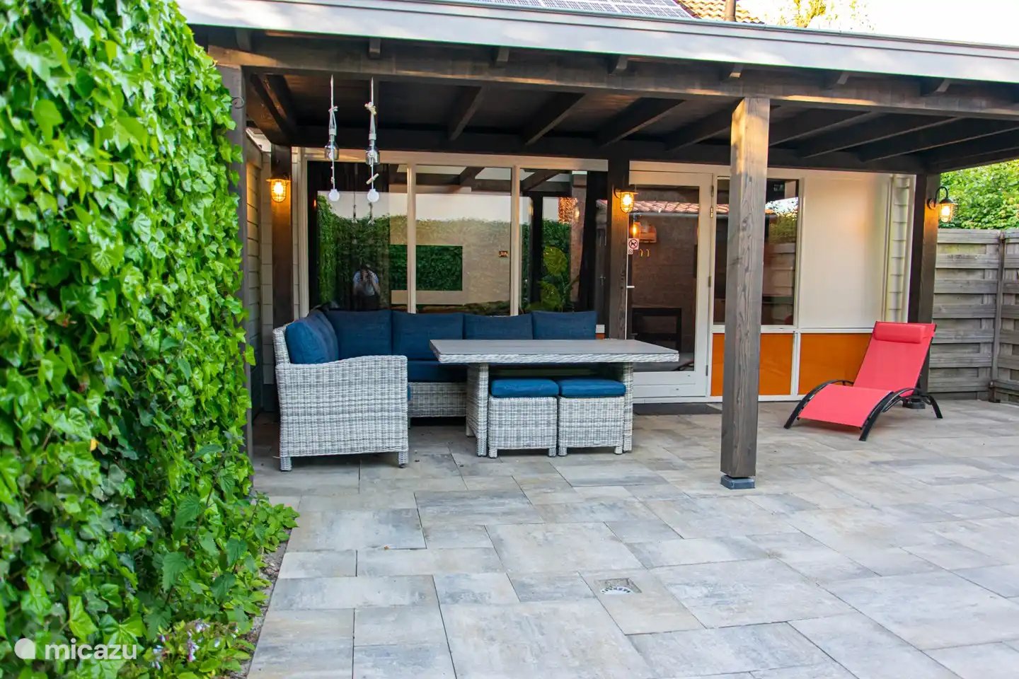 Schöne Veranda am Haus