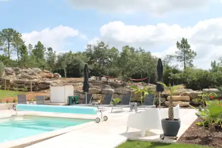 Vakantiehuis Portugal, Costa de Prata, Aljubarrota vakantiehuis Casa Gemeos tuin