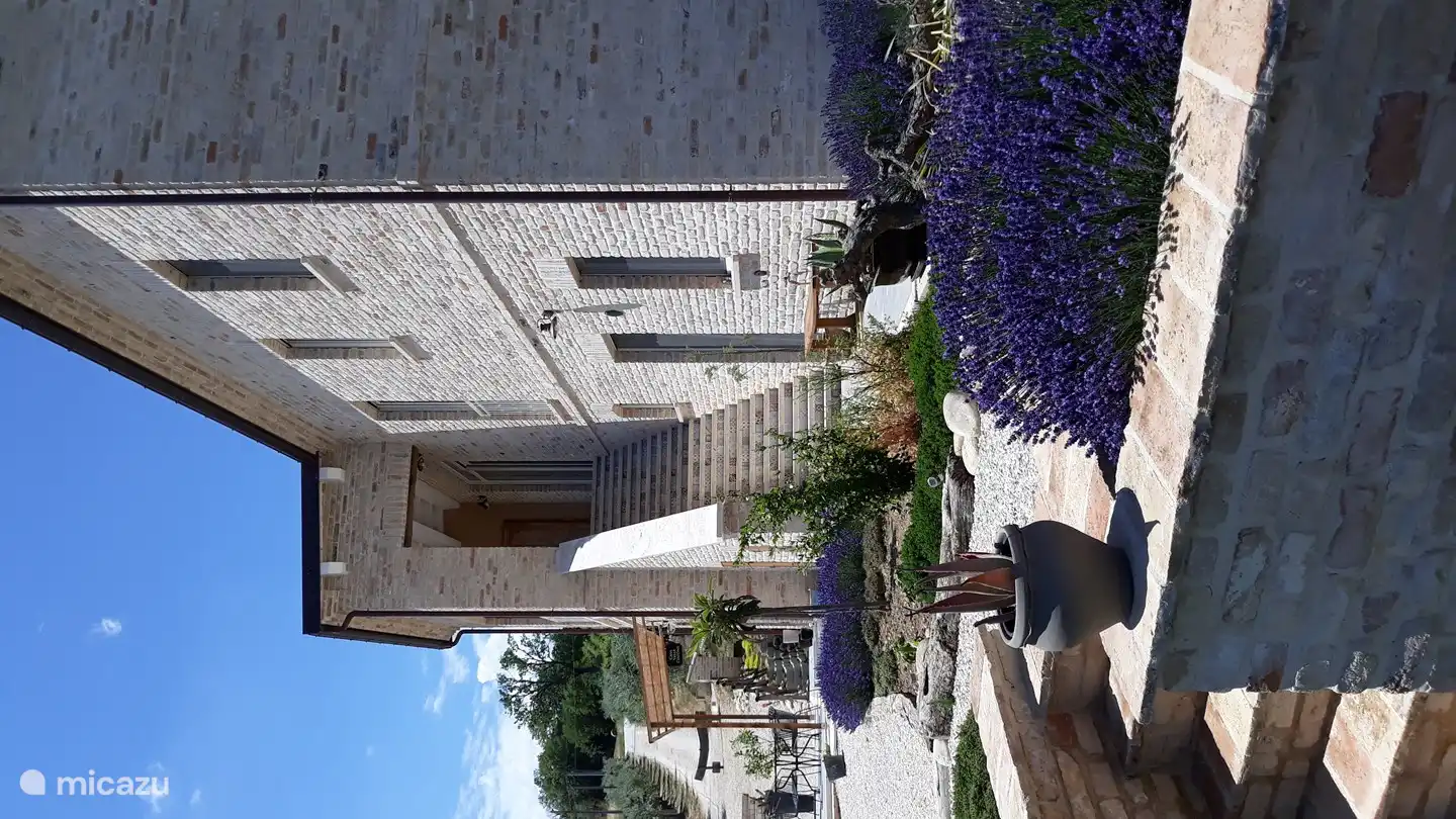 Eingang über die Außentreppe