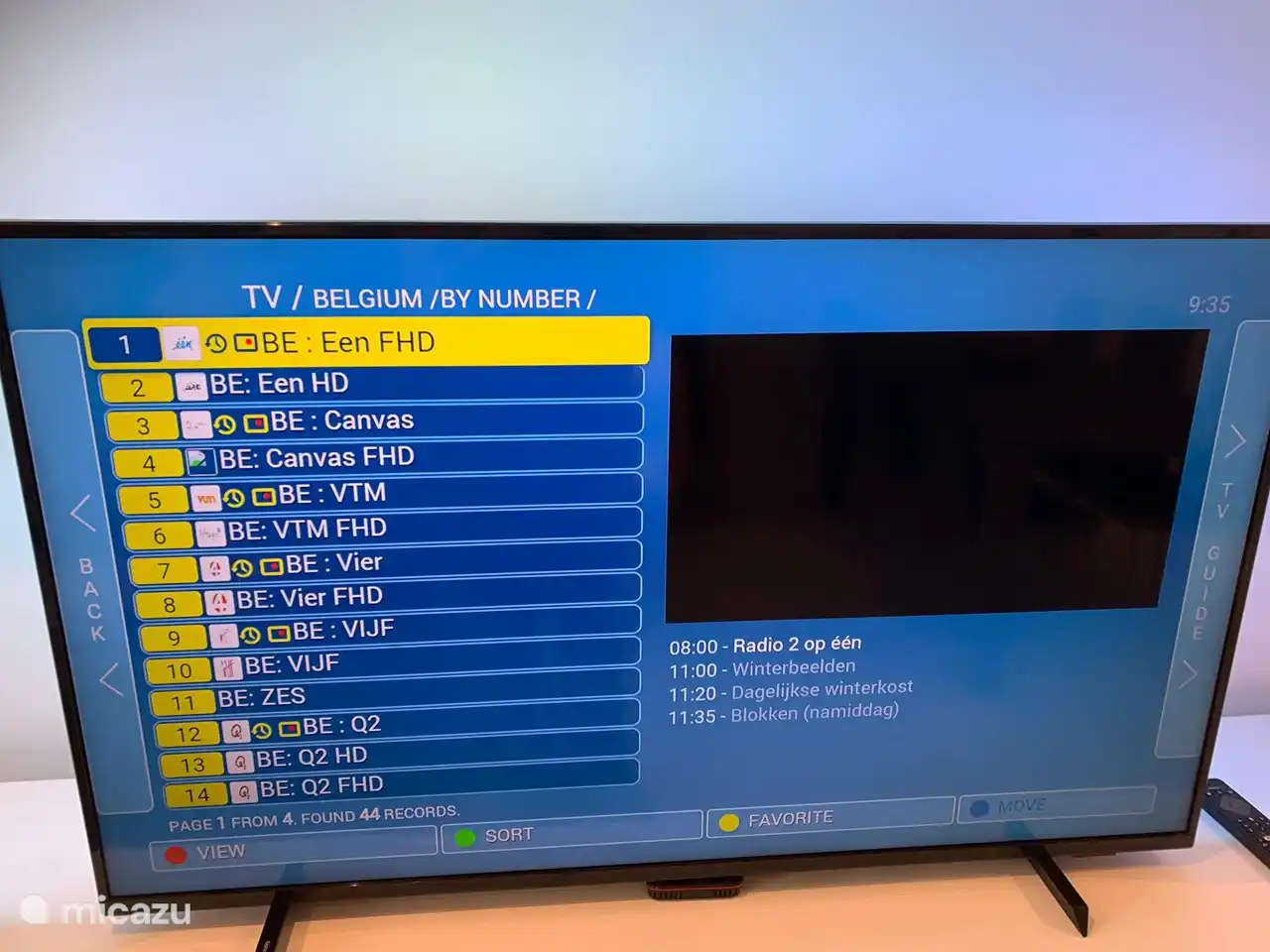 TV Vlaanderen mit flämischen Sendern