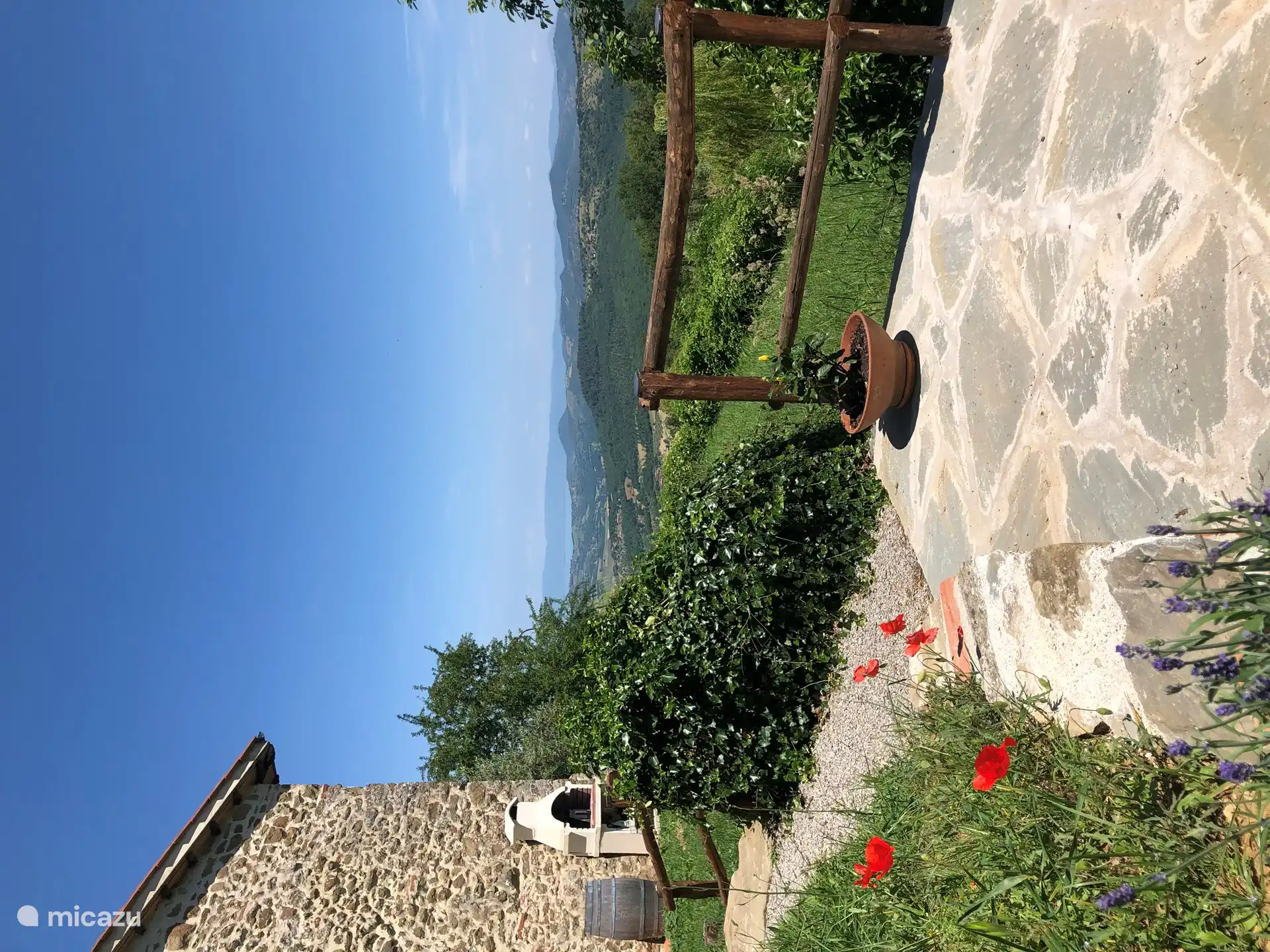 La vue depuis la nouvelle terrasse