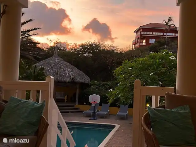 Otrobientu | Curaçao, Banda Ariba (est), Jan Thiel - villa Beaux ciels depuis le jardin