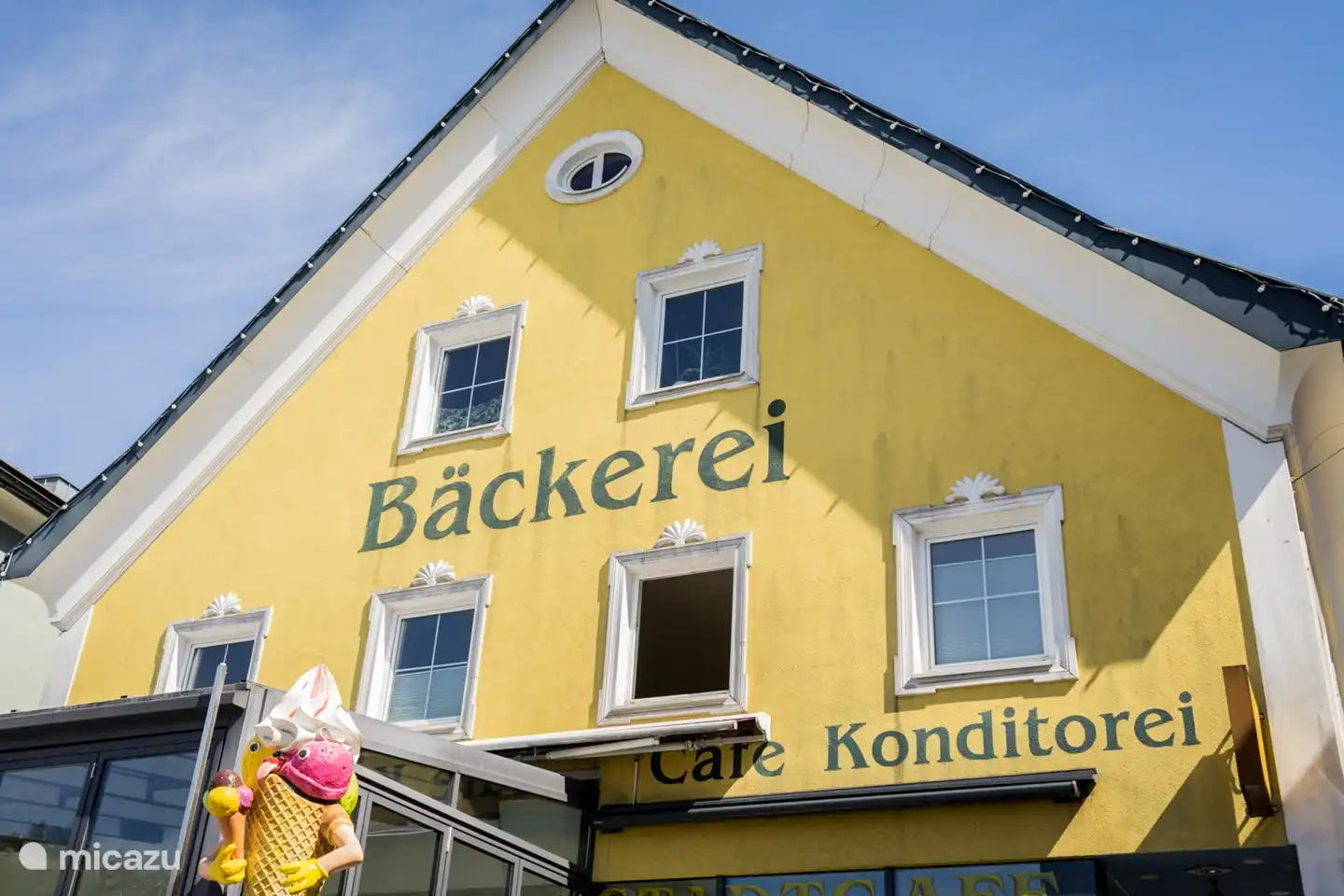 Die örtliche Bäckerei bietet den Brotservice an