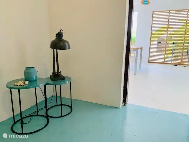 Vista desde el salón al porche