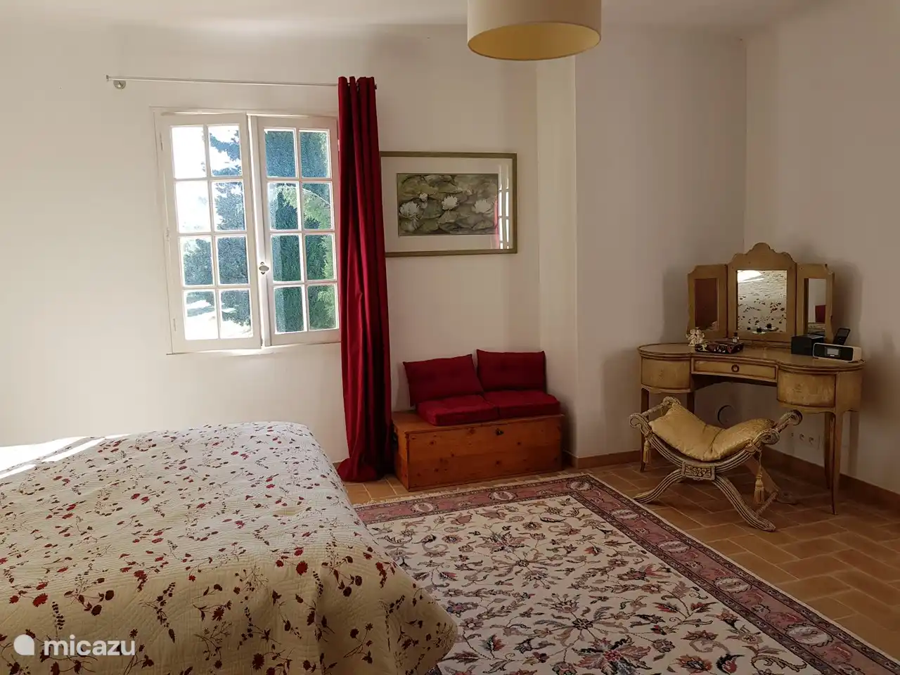 Slaapkamer 1 met bed van 1m60 x 2m00