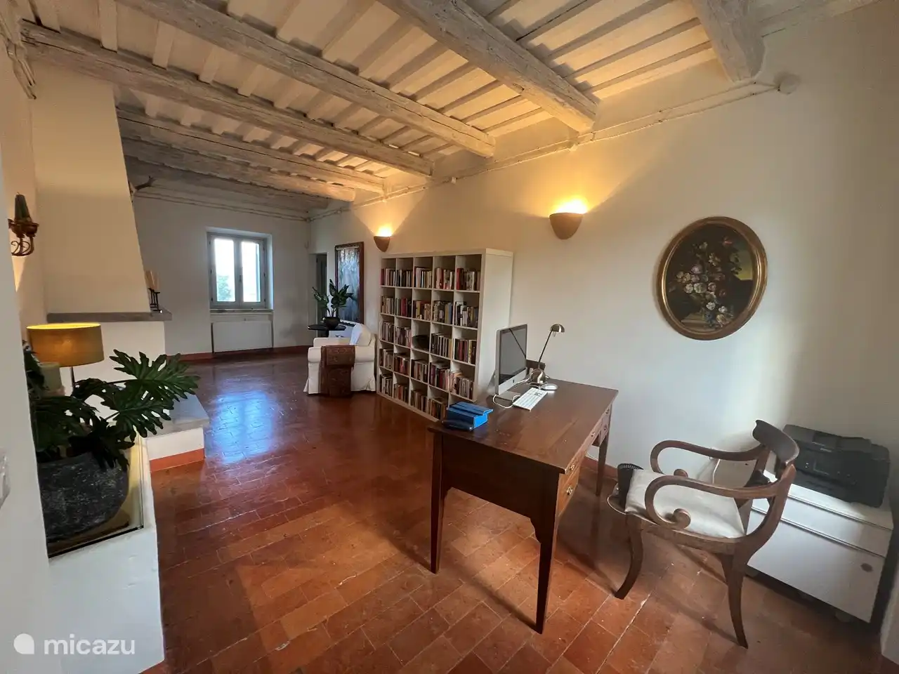 Kamin im Arbeitszimmer