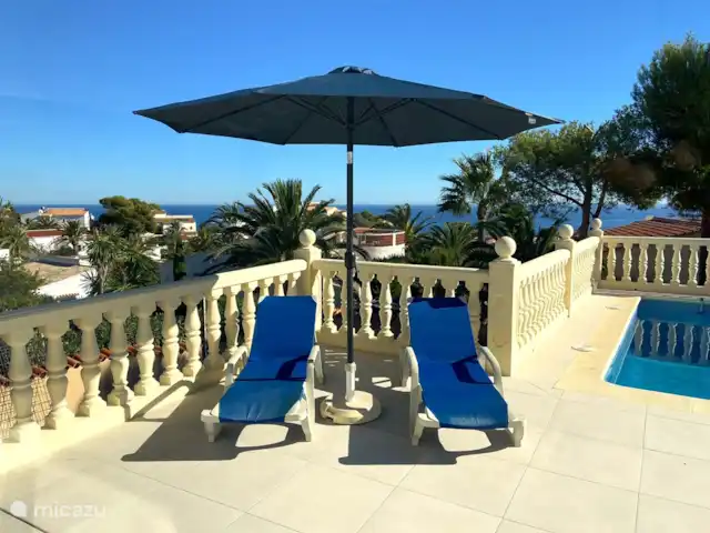 Vista Solvarez avec des VUES PARFAITES SUR LA MER | Espagne, Costa Blanca, Jávea - villa Profitez d'un bain de soleil et si le temps est clair, vous pourrez même voir Ibiza.