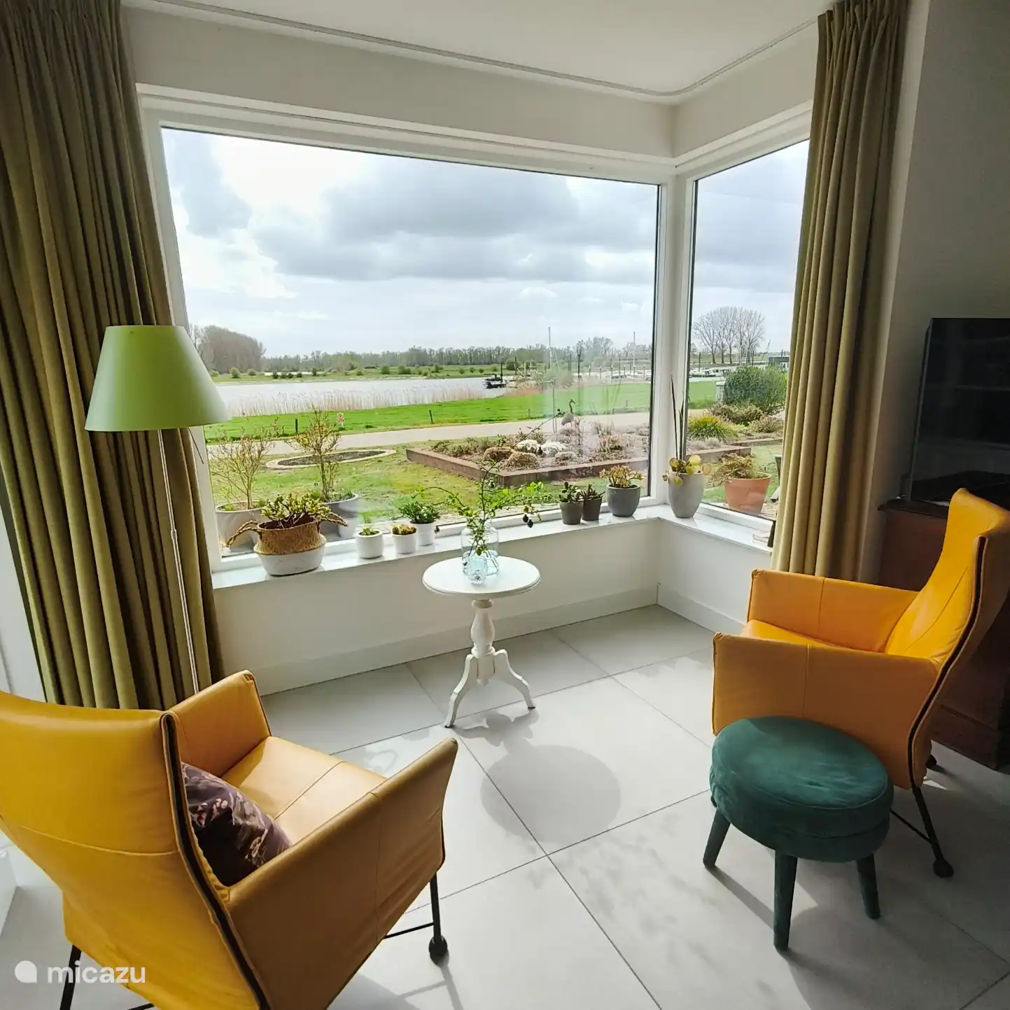 Conservatory overlooking the river