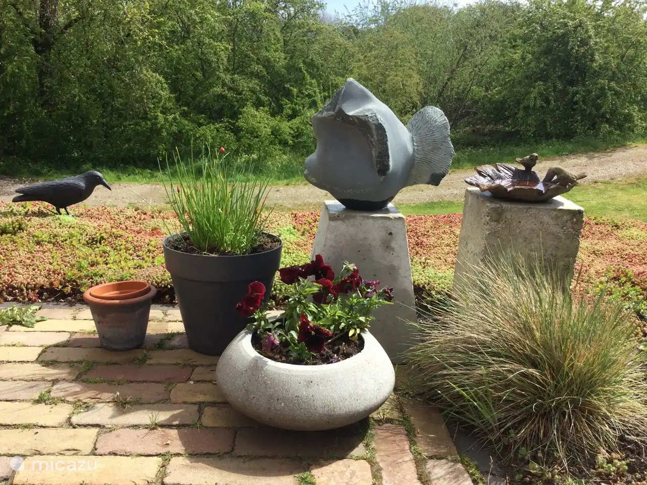 Wunderschön angelegter Garten