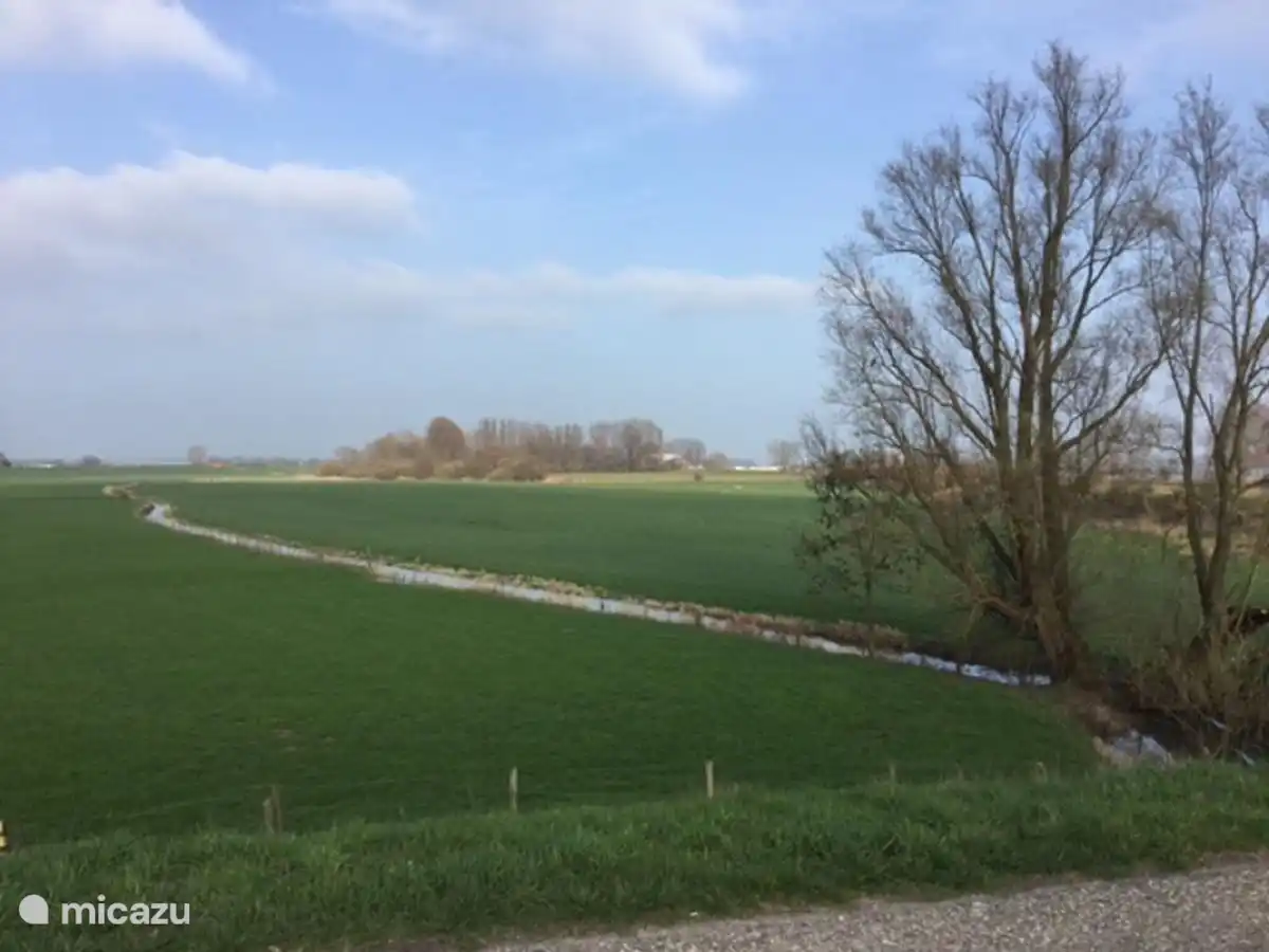 Das Haus ist von Natur umgeben. Über diese Landstraße gelangen Sie zur Unterkunft.