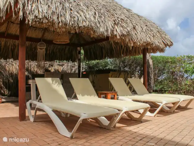 vakantiehuis huren in Curaçao, Banda Ariba (oost), Jan Thiel – Vakantie Villa Micazu Curacao 25 p palapa