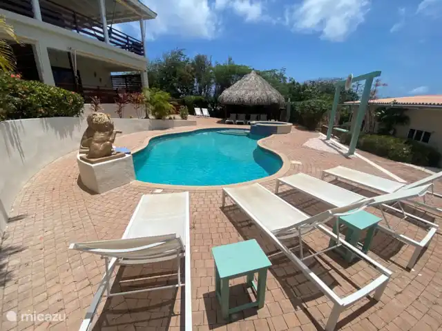 vakantiehuis huren in Curaçao, Banda Ariba (oost), Jan Thiel – Vakantie Villa Micazu Curacao 25 p pool