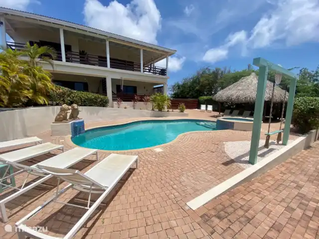 vakantiehuis huren in Curaçao, Banda Ariba (oost), Jan Thiel – Vakantie Villa Micazu Curacao 25 p pool