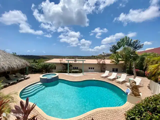 vakantiehuis huren in Curaçao, Banda Ariba (oost), Jan Thiel – Vakantie Villa Micazu Curacao 25 p pool