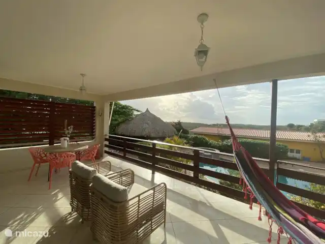 vakantiehuis huren in Curaçao, Banda Ariba (oost), Jan Thiel – Vakantie Villa Micazu Curacao 25 p teras app 1