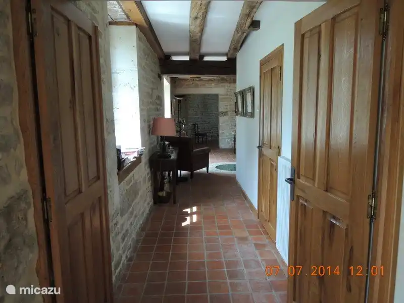 View from the living room to the kitchen.