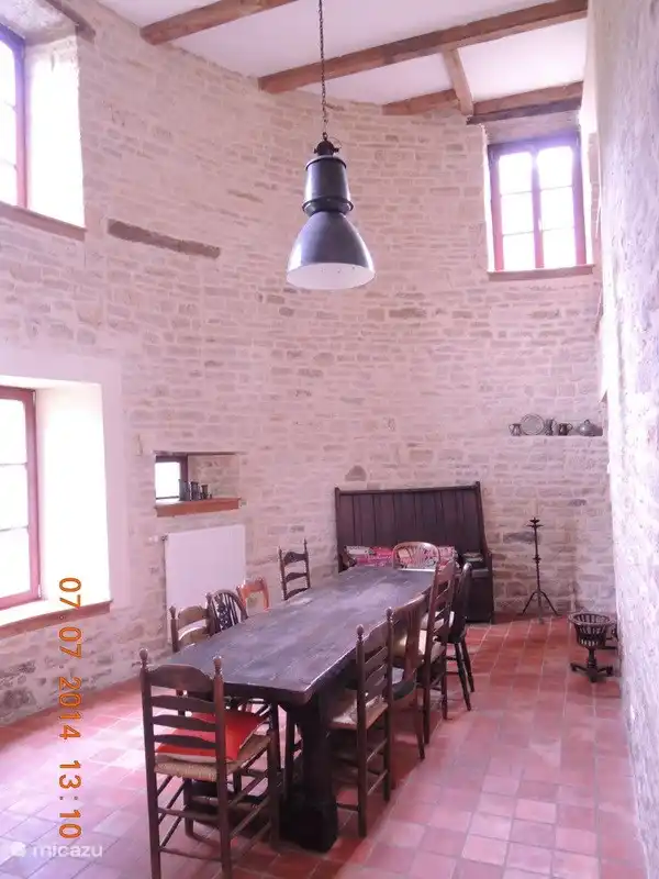 &#39;Tower room&#39; with reading game table on bg.