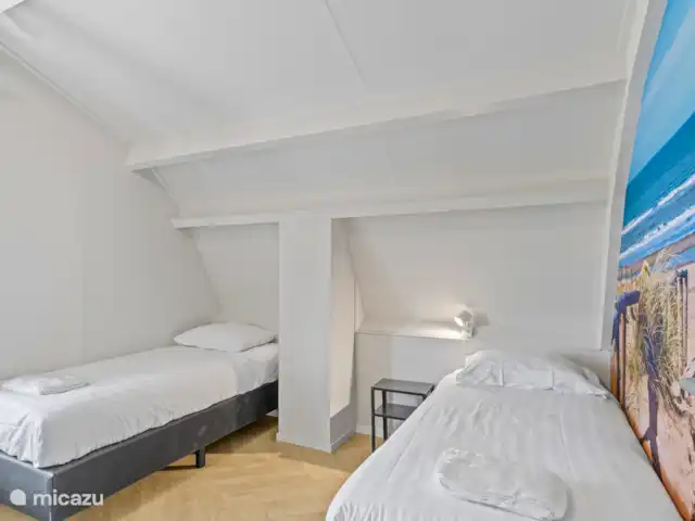 Le plus bel endroit de Noordwijk | Pays-Bas, Hollande méridionale, Noordwijk - maison de vacances Chambre 2 (plage) 2 lits simples 200cm