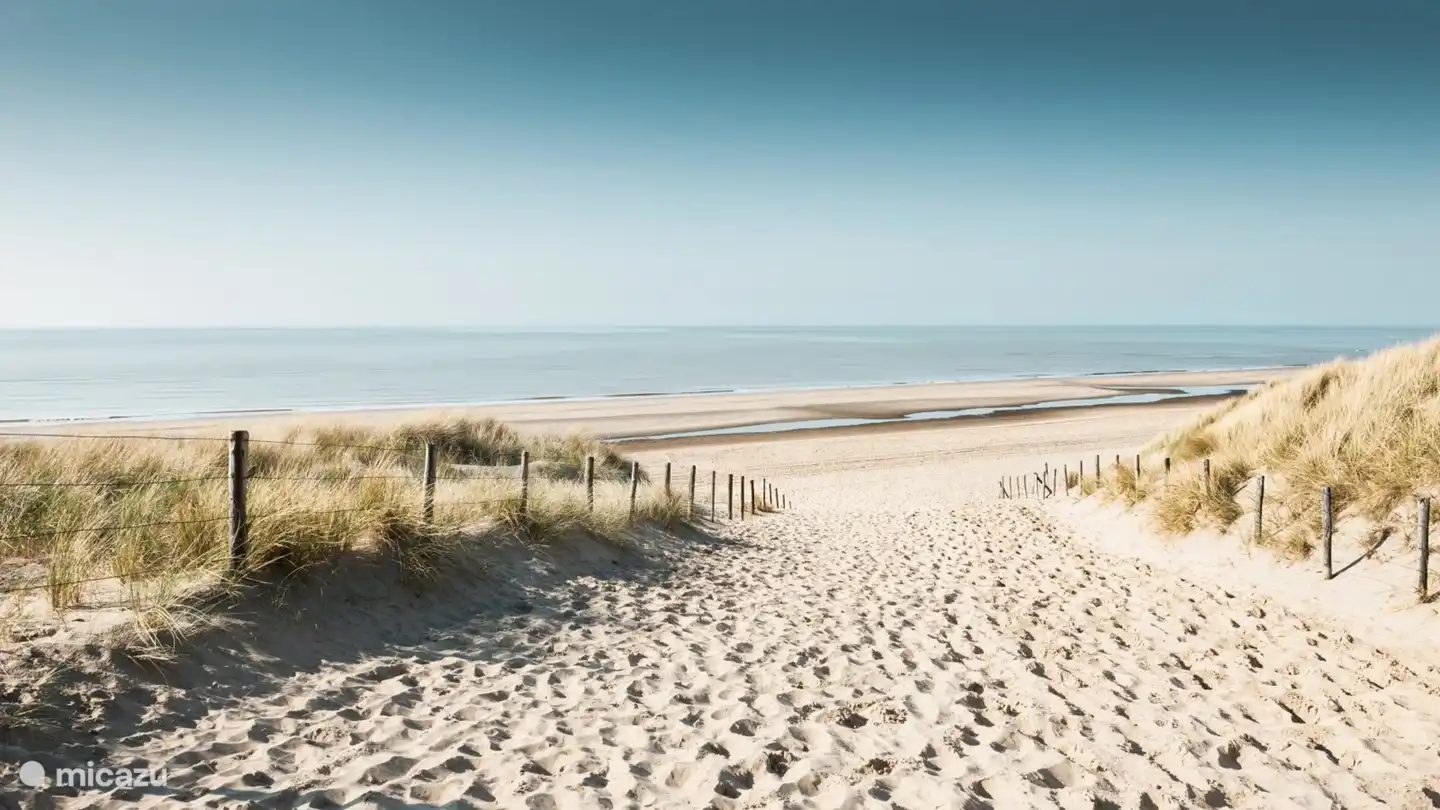 Nur wenige Gehminuten von den Dünen und dem Meer entfernt. 