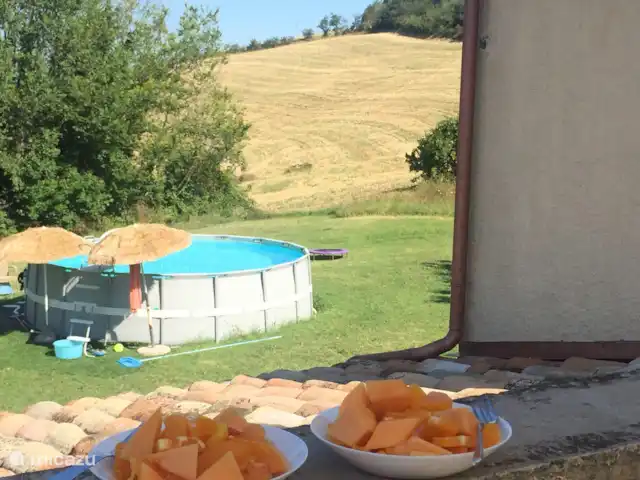 Villa San Vitale Bed & Breakfast 2p huren in Italië, Marche, San Lorenzo In Campo - bed & breakfast Heerlijk groot opzetzwembad. Ons zwemwater is van uitstekende kwaliteit en wordt dagelijks 3x getest. Daar ligt grote prioriteit bij ons