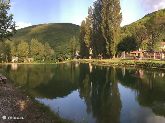 Villa San Vitale Bed & Breakfast 2p huren in Italië, Marche, San Lorenzo In Campo - bed & breakfast Juweeltjes in de buurt van Villa San Vitale: visvijver in de buurt van San Anna