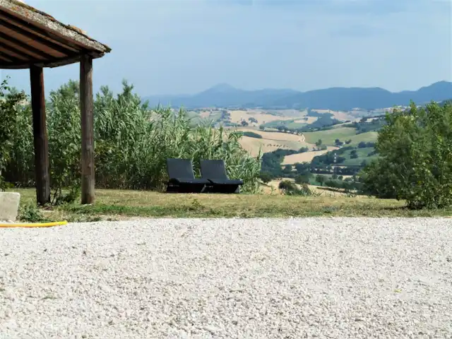 Villa San Vitale Bed & Breakfast 2p huren in Italië, Marche, San Lorenzo In Campo - bed & breakfast uitzicht vanaf het huis