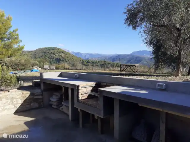 Mont Fontana | Italie, Ligurie, Camporosso Mare - maison de vacances Cuisine extérieure